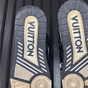 Louis Vuitton Black and Tan Sneakers